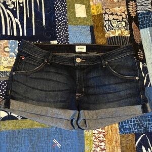 Hudson Jeans Dark Blue Denim Shorts